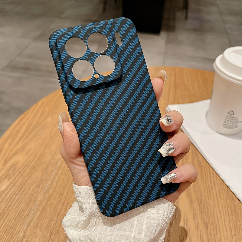 Фото Чехол для Xiaomi 15T, Mi 17T, 15 Pro, 17 Ultra, 15, 13T, 14T Pro, Poco X7, F8, F7 Pro, F6 с узором под карбон/кевлар, жесткий, из углеродного волокна №5