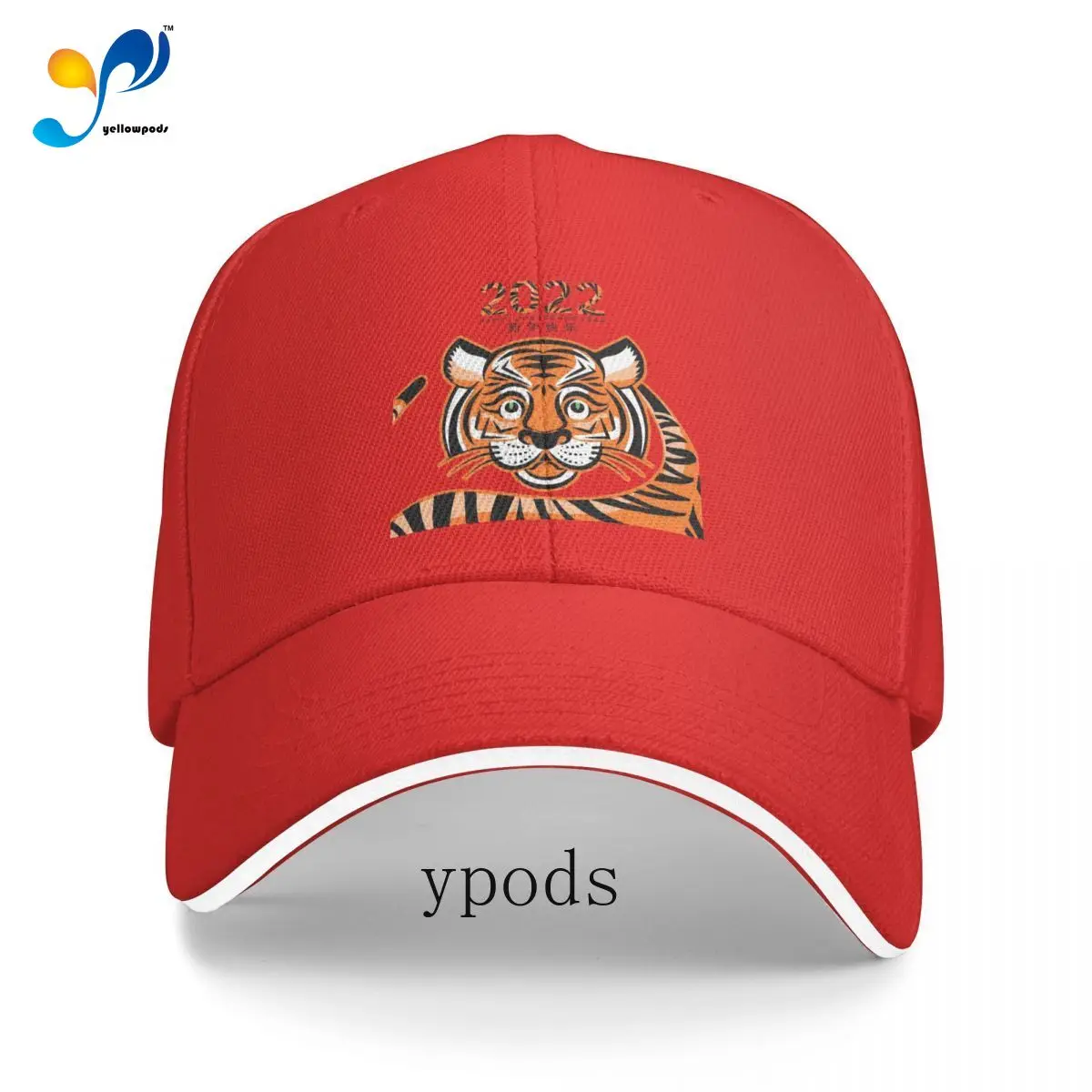 

Custom Year of The Tiger 2022 Hats Caps Men's New Baseball Cap Fashion Sun Hats Caps for Men and Women