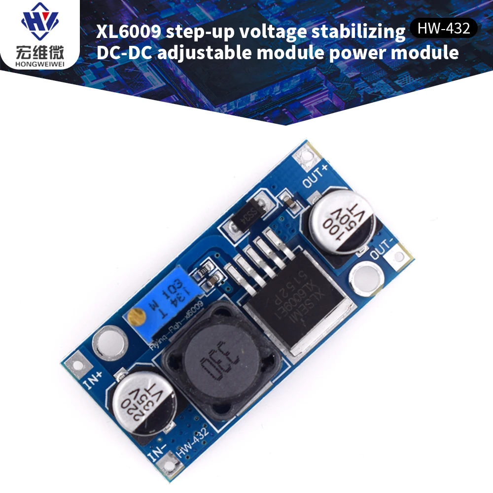 4A XL6009E1 DC-DC модуль бустера питания выход регулируемая плата усиления