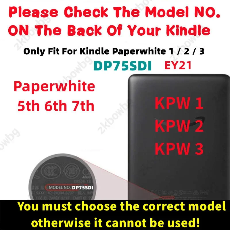 Чехол с ремешком для Kindle Paperwhite 5-го 6-го 7-го поколения 2015 2017 выпуск KPW123 DP75SDI EY21