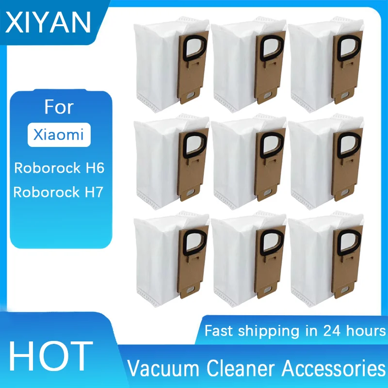 

For Xiaomi Roborock H7 Vacuum Cleaner Accessories Professional Fabric Dust Bag Roborock H6 Vacuum Cleaner Replacement Parts
