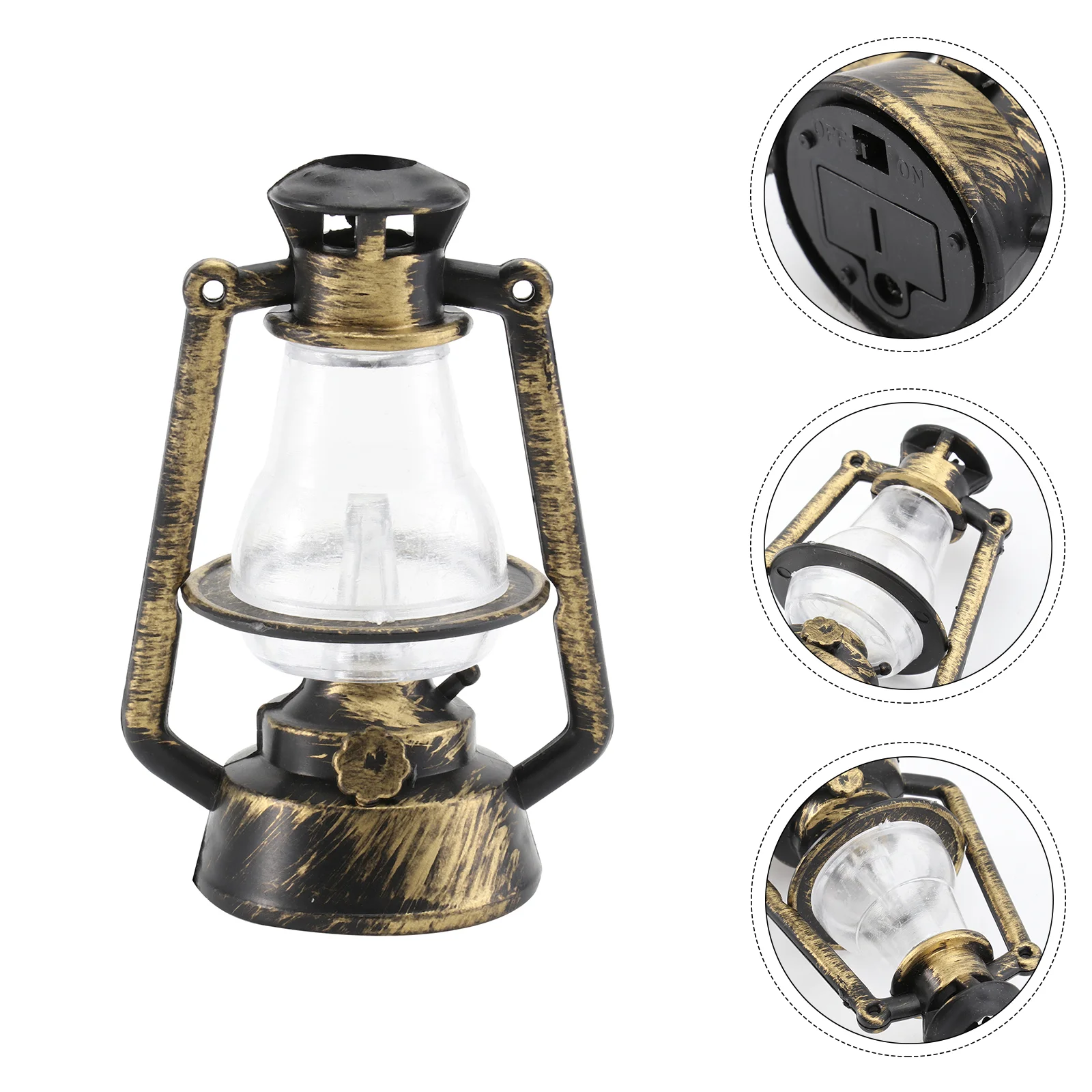 

Lamp Miniature Kerosene Mini Furniture Lantern Accessories Retro Model Vintage Fake Christmas Lights Lanterns Appliances Home