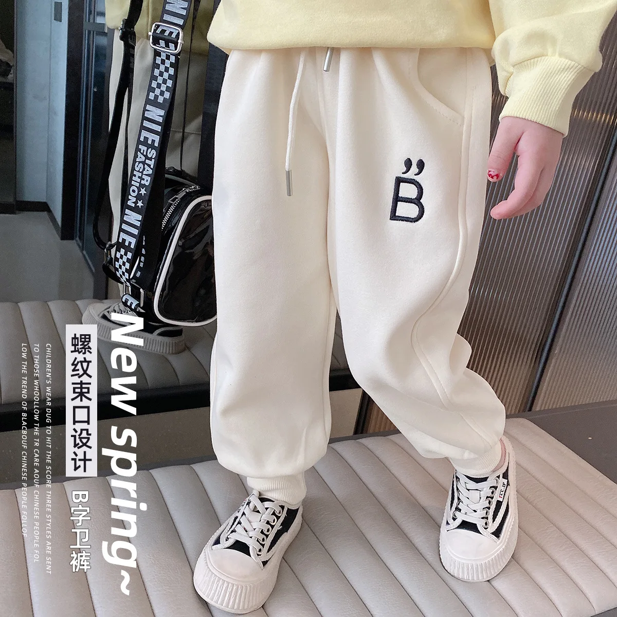 

New 2023 Pants for Kids Autumn Trousers Enfant Garcon Kids Fashion Loose Numble Gray Green Baby Girls Overalls Pants 18M-7T