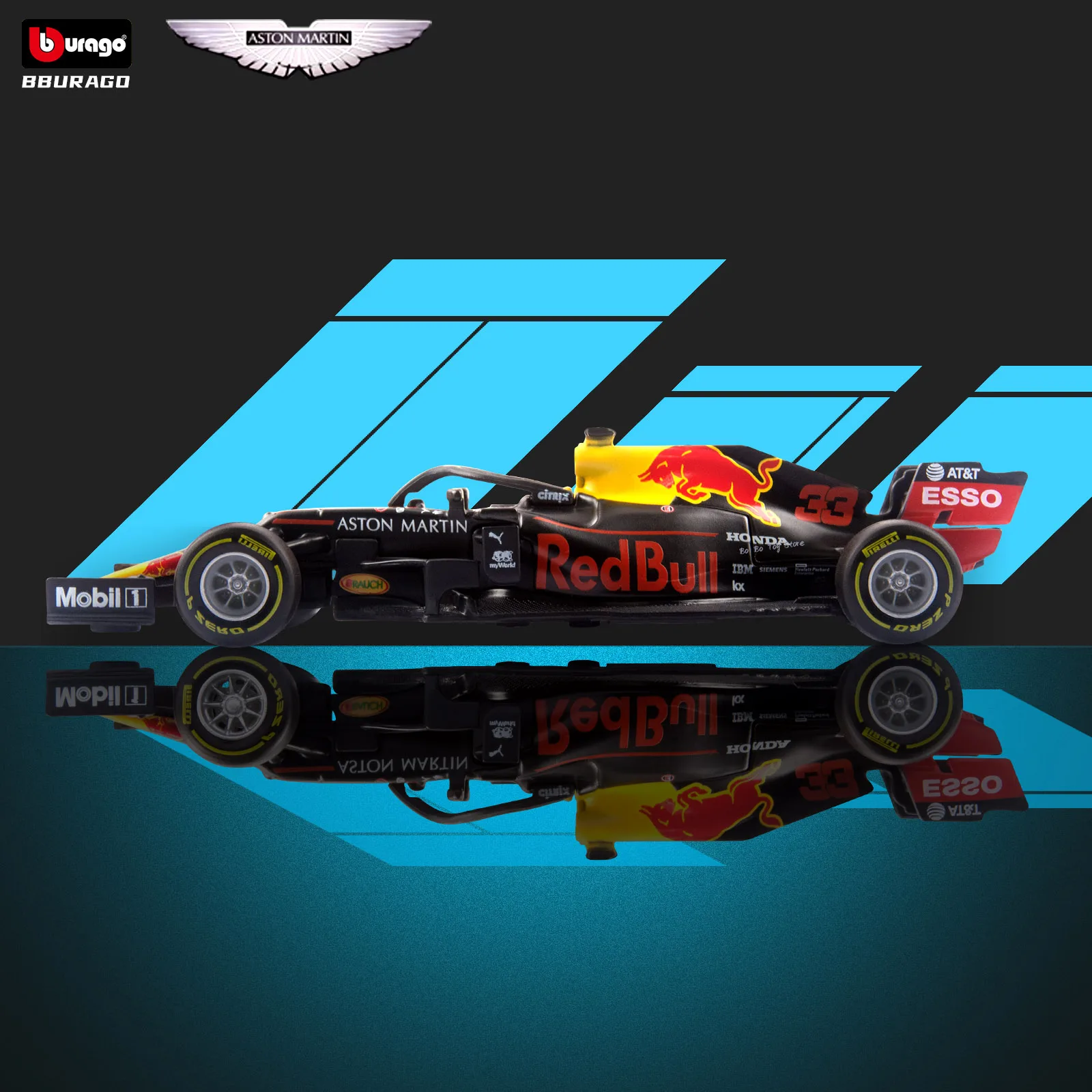 

Bburago 1:43 Diecast Alloy Model Car F1 Team Red Bull Racing Formula Cars Simulation Toy Max Verstappen 2021RB16B#33 Collection