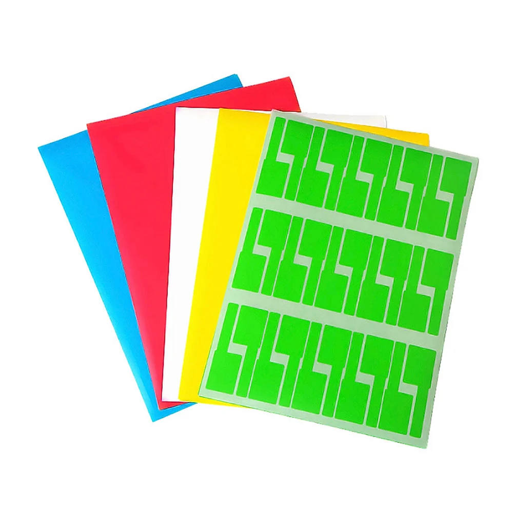 

10 Pcs Colored Labels Solid Stationery Stickers Electric Wire Network Cable Creative Shape Identification Markers Tags