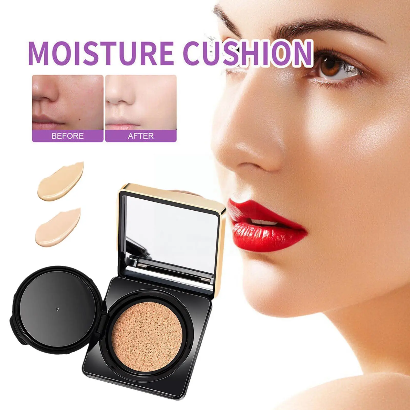 

MZV Air Cushion BB Foundation Cream Oil Control Waterproof Concealer Whitening Makeup Face Soft Tone Base Maker Air-permeab Z4W2
