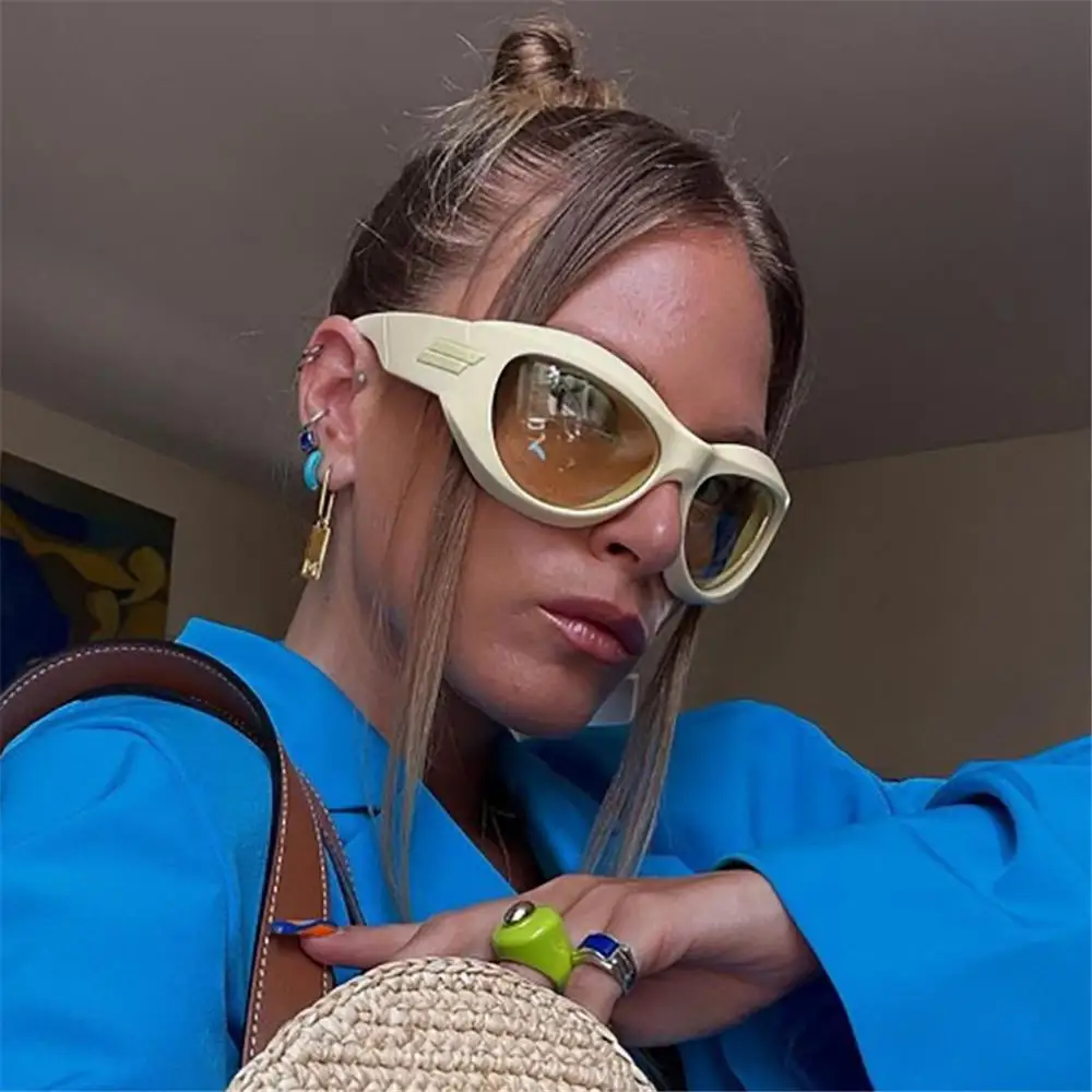 

Eyewear Street Cycling Oversized Thick Frame Sports Cyberpunk Men's Sunglasses Sun Glasses Y2K Sunglasses