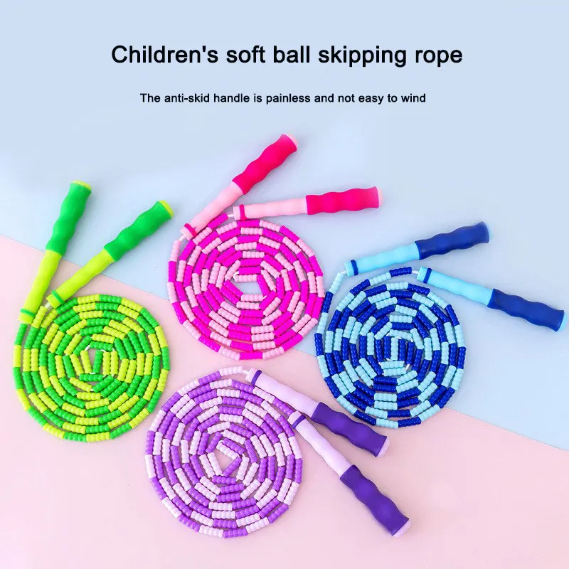 

Adult Indoor Keeping Nylon Jump Sport Fitness For Workout Creative Equipment Rope Kids Beads Skipping Rope Soft Training