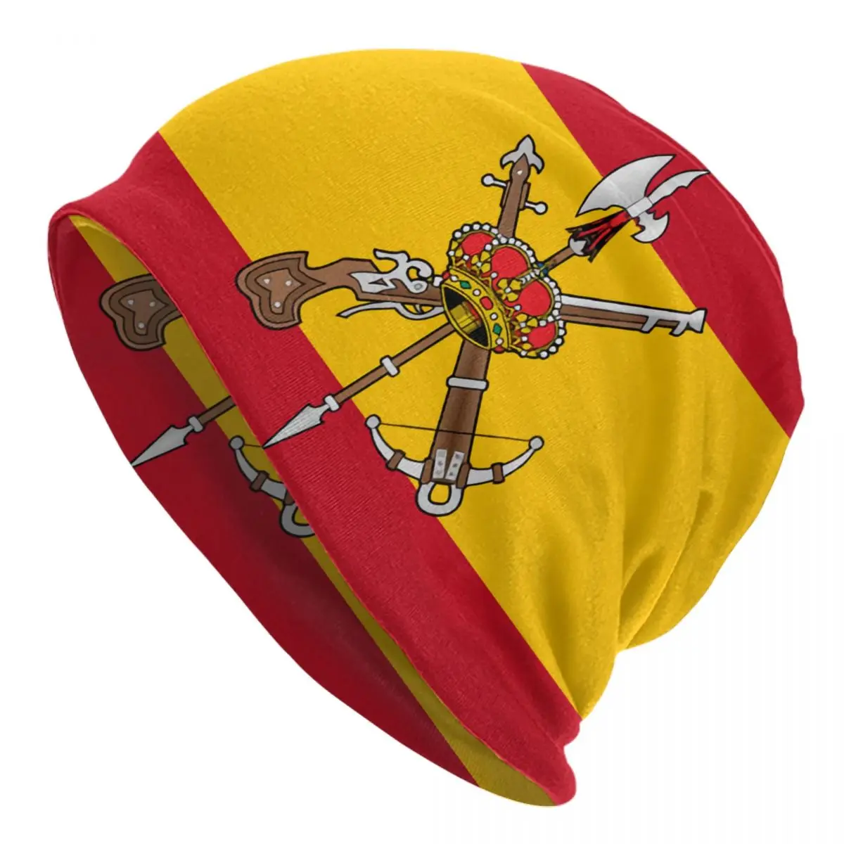

Шапки-бини с флагом испанского легиона, шапки унисекс, зимняя теплая вязаная шапка в стиле хип-хоп, взрослая испанская армейская шапка гордо...