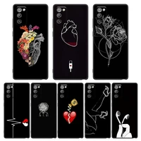phone case for samsung note 8 9 10 m11 m12 m30s m32 m21 m51 f41 f62 m01 soft silicone cover cartoon charged heart witchy