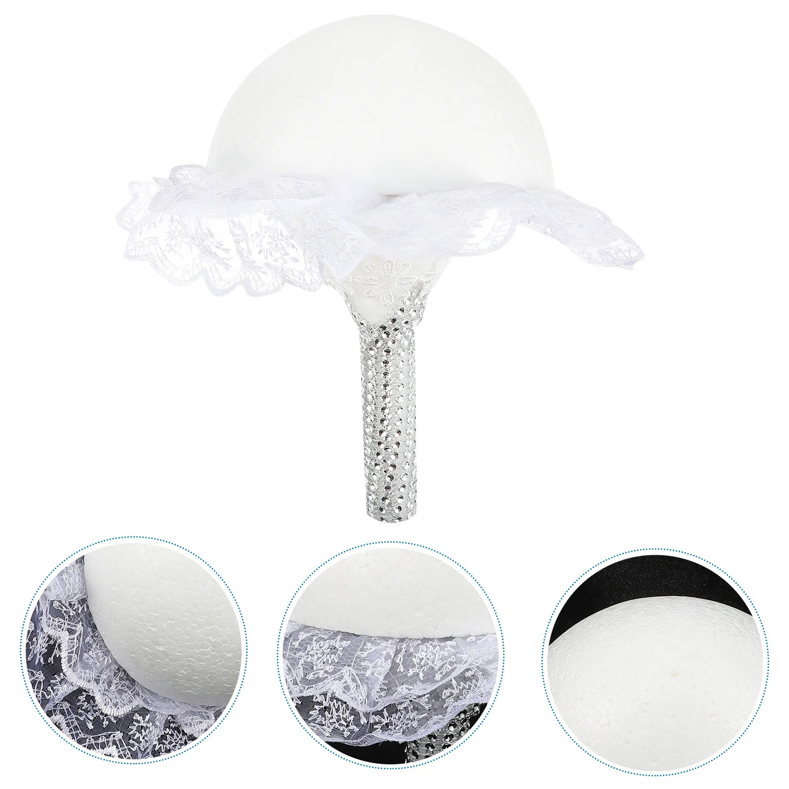 

Bouquet Holder Flowerwedding Floral Handleholders Bridal Bride Flowers Diy Bouquets Fresh Artificial Lace Arrangement Holding