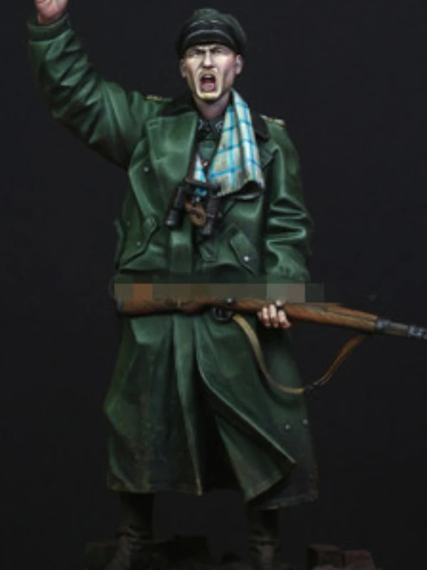 Масштаб 1/16 литье под давлением строительный комплект модель солдата из смолы