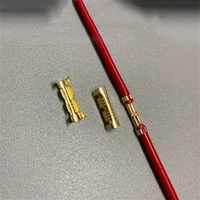 line 50100200pcs cold terminal gold color connector cold inserts connectors 453 u shaped 03 15mm2 terminal tab