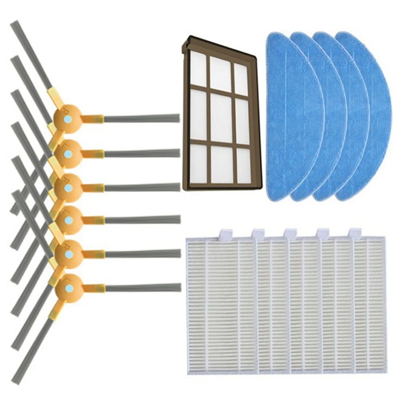 

For ABIR X5 X6 X8 Genio Navi N600 Robotic Vacuum Cleaner Replacement Parts Accessories 3-Arm Side Brush Hepa Filter