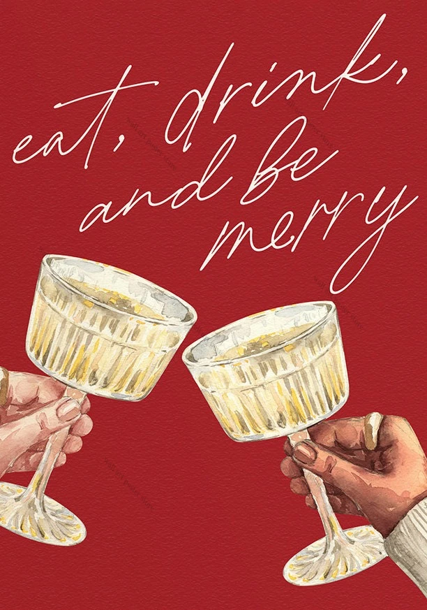 

Классический рождественский принт на холсте HALFLEMART