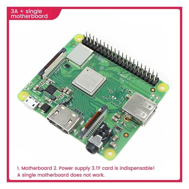Для Raspberry Pi 3A + BCM2837B0 Cortex-A53 64 бит 512 Мб LPDDR2 SDRAM Wifi Bluetooth планшет для разработки программирования питона