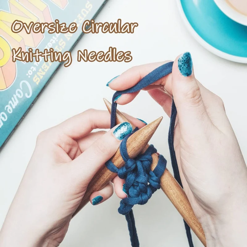 3 шт. круговые деревянные спицы для вязания 15/20/25 мм