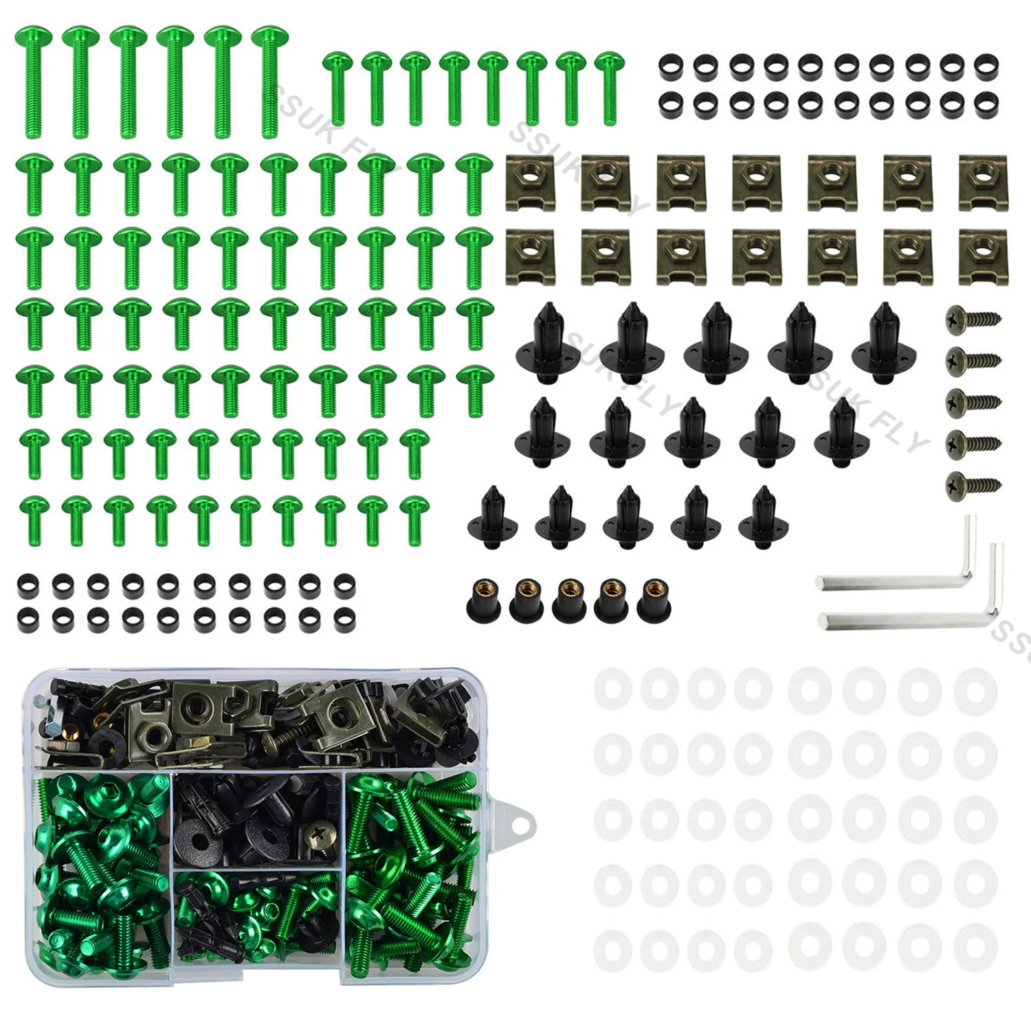 

195 шт. болты обтекателя ветрового стекла мотоцикла, комплект крепежных винтов для SUZUKI GSXR 600 750 1000 K1 K2 K3 K4 K5 K6 K7 K8 K9 K10