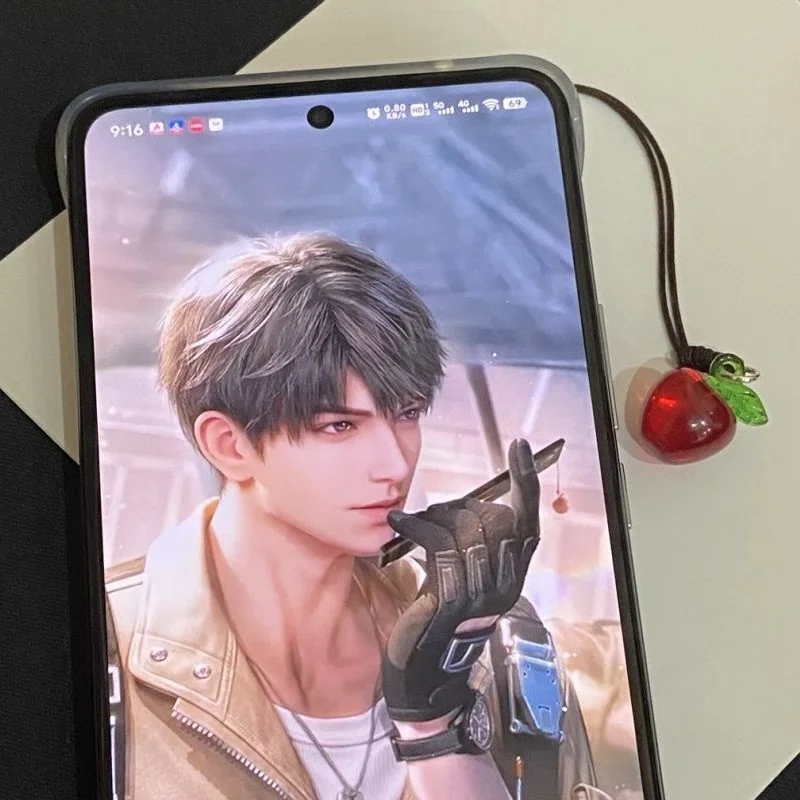 Новые сопутствующие товары Love And Deepspace тот же красный яблочный телефон цепочка