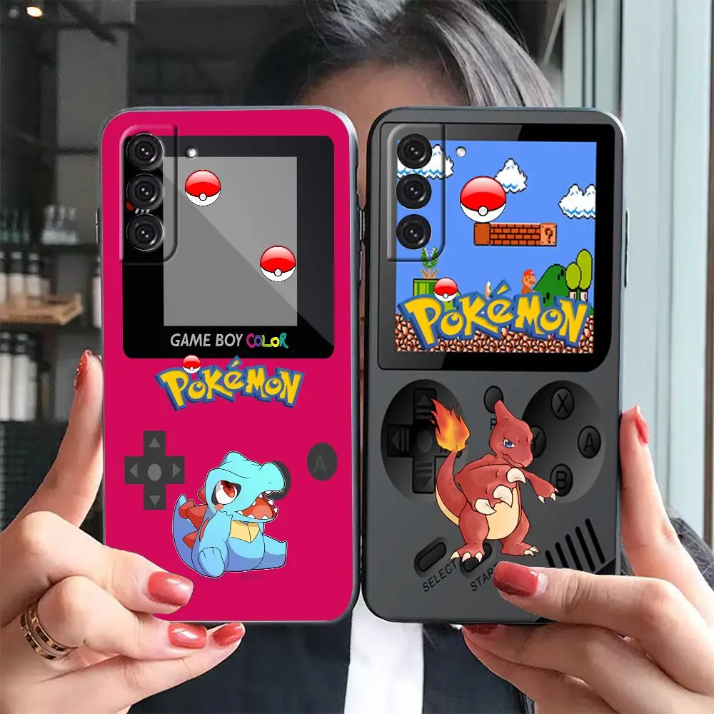 

Game-Boy P-Pokemon P-Pikachu Phone Case For Samsung Galaxy S23 S22 S21 S20 FE Ultra S10 S10E S9 S8 Lite Plus 5G Cover Funda Capa