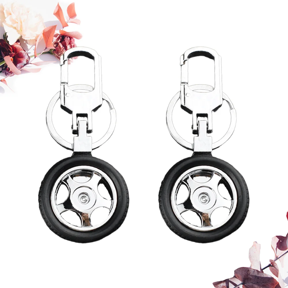 

Tire Key Keychain Ring Pendant Model Airplane Auto Mini Charms Purse Rotating Car Keyring Boy Birthday Gifts Chain Handbag