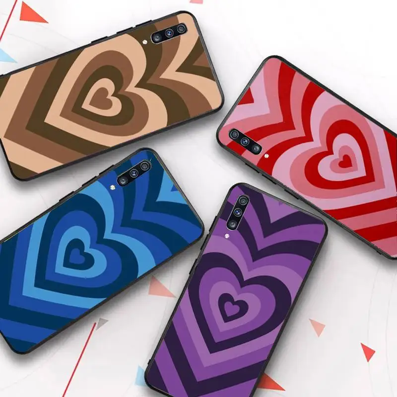 

Милый цветной чехол для телефона с сердечками и бабочками для Samsung Galaxy A 51, 30s, a71, мягкий силиконовый чехол для A21s, A70, 10, A30