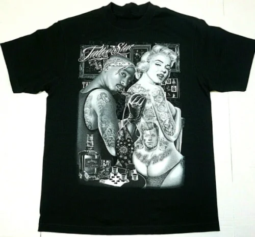 

2Pac Marilyn T-shirt, Tupac Shakur Tattoo Art Ink T shirt, hot vintage shirt