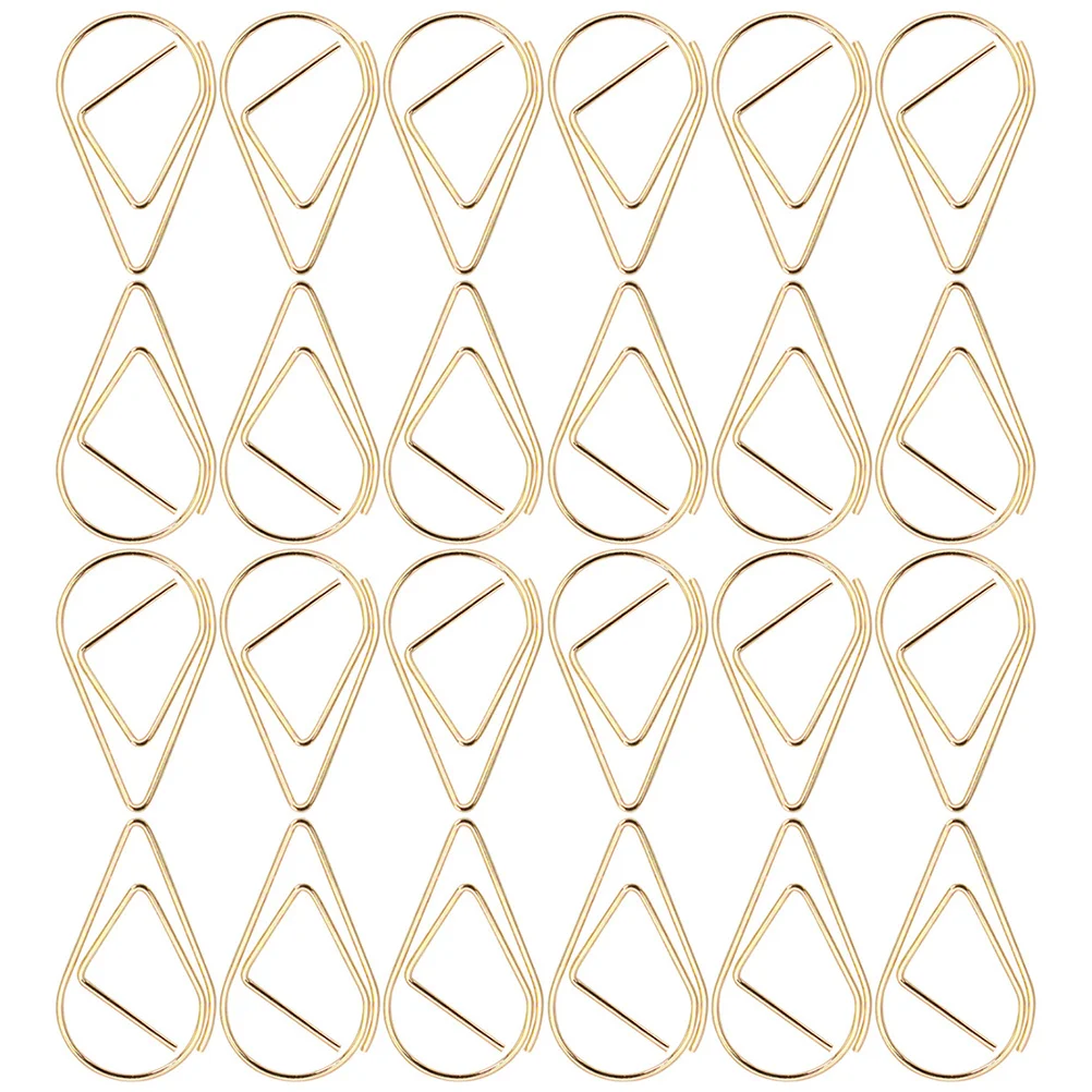 

100 Pcs Paper Clip Clips Paperwork File Wedding Decoration Invitation Kit Number Folder Paperclip