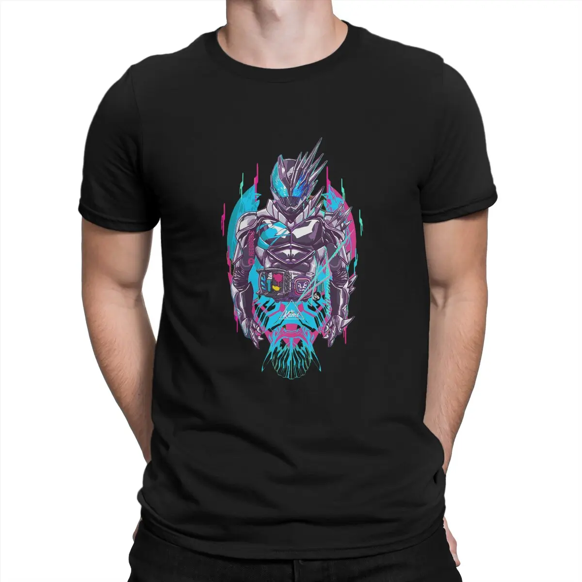 

Jack Revice Rolling T-Shirts Men Kamen Rider Japanese Anime Vintage 100% Cotton Tees Crew Neck Short Sleeve T Shirts New Arrival