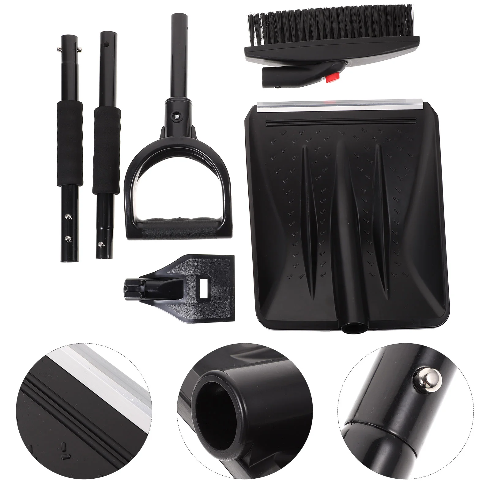 

Collapsible Broom Car Snow Vehicle Ice Scraper Outdoor Ergonomic Push Travel