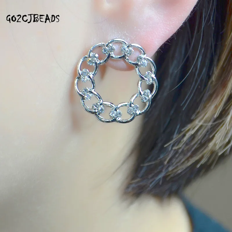 2022 модные серьги-гвоздики женские циркониевые новые трендовые корейские серьги