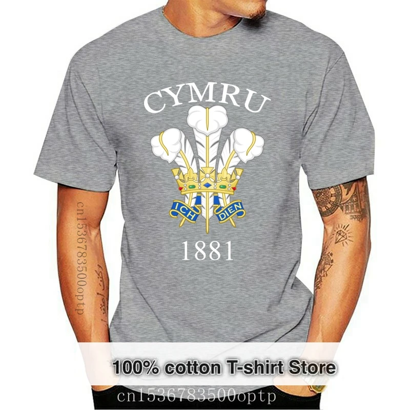 

Лучшая модная 3D футболка с буквенным принтом из хлопка Cymru Welsh Ретро Rugbyer, винтажные футболки с принтом веера