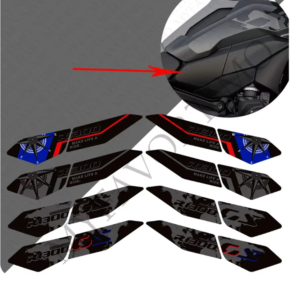 Наклейки на бак для BMW R1300GS R 1300 GS 1300GS ADV Приключения защита мотоцикла газа топлива