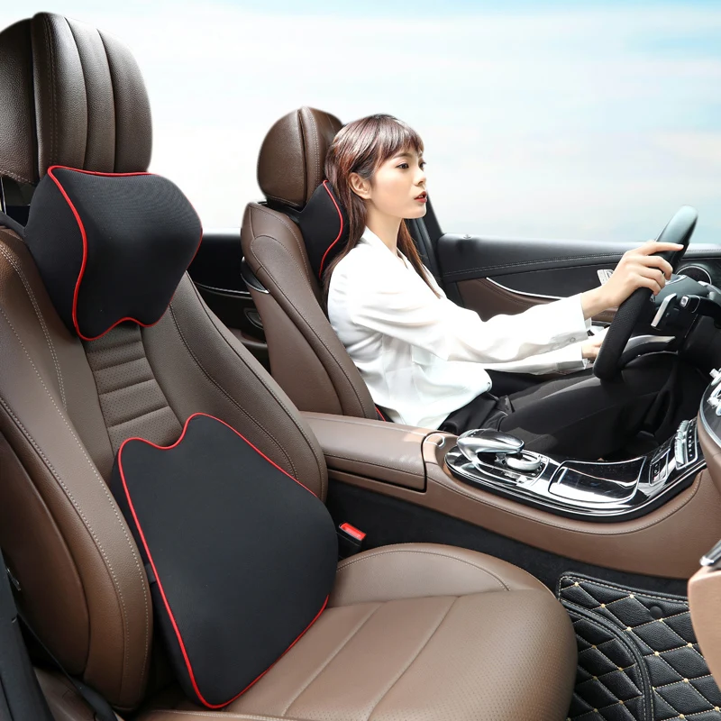 

Подушка для автомобильного сиденья, защита для головы, подголовник автомобильного сиденья из хлопка с эффектом памяти, под шею, в автомобил...