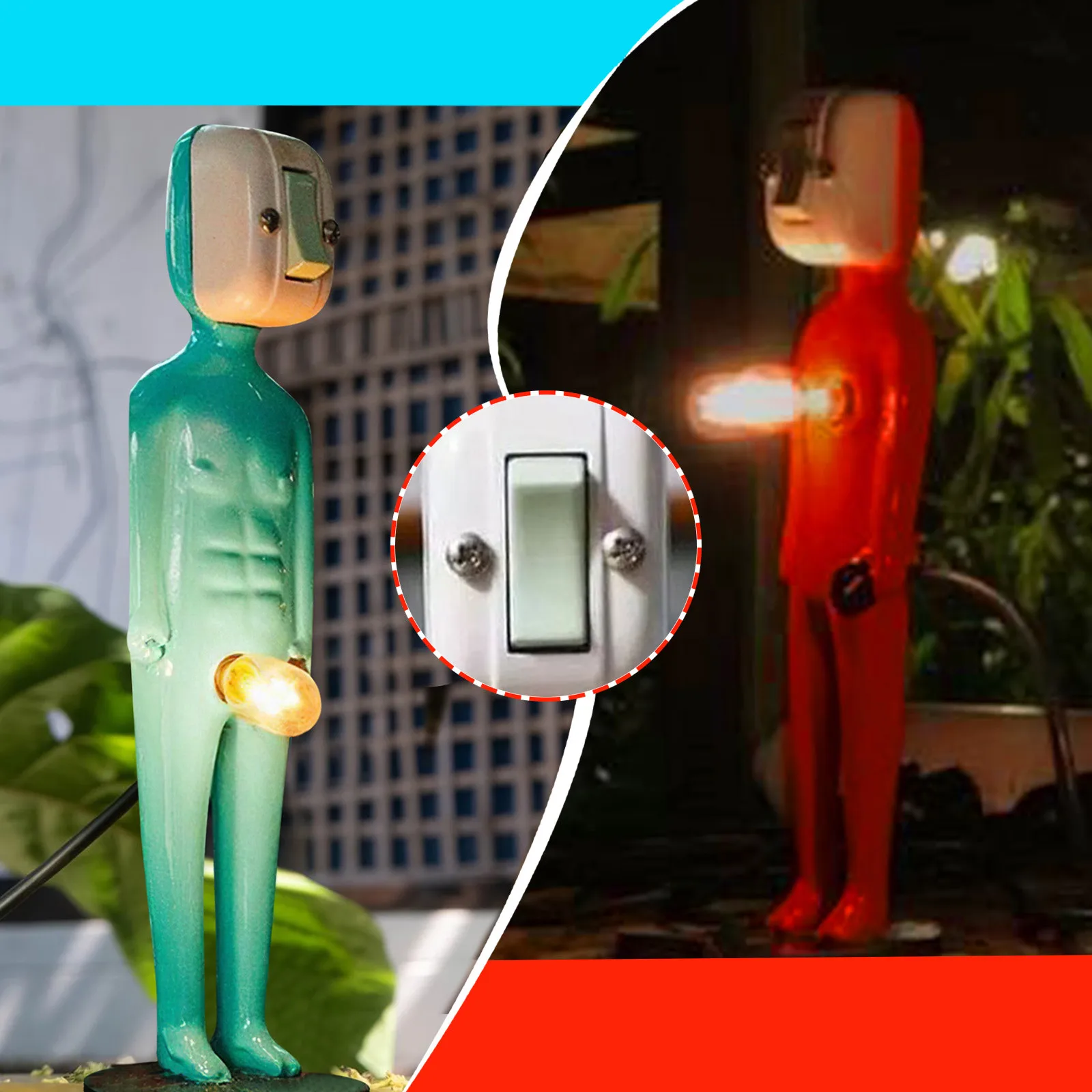 

Лампы для тела, лампа из смолы, забавная Настольная лампа с USB-разъемом для мужчин и женщин, домашний декоративный светильник, креативный под...