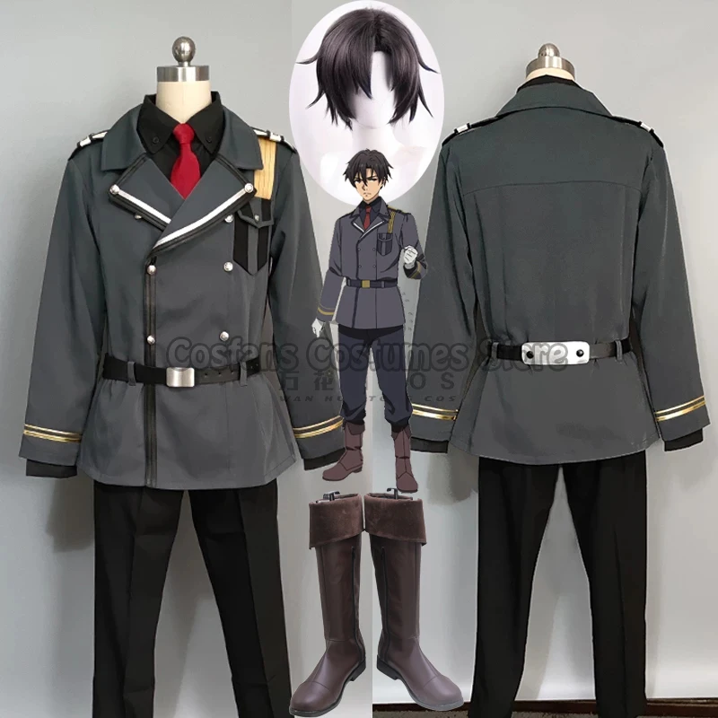 

Костюм гробола Shinel Nozen из аниме «восемьдесят шесть», костюм для косплея, сапоги, парик, костюм для Хэллоуина, вечеринки, любой размер, 86