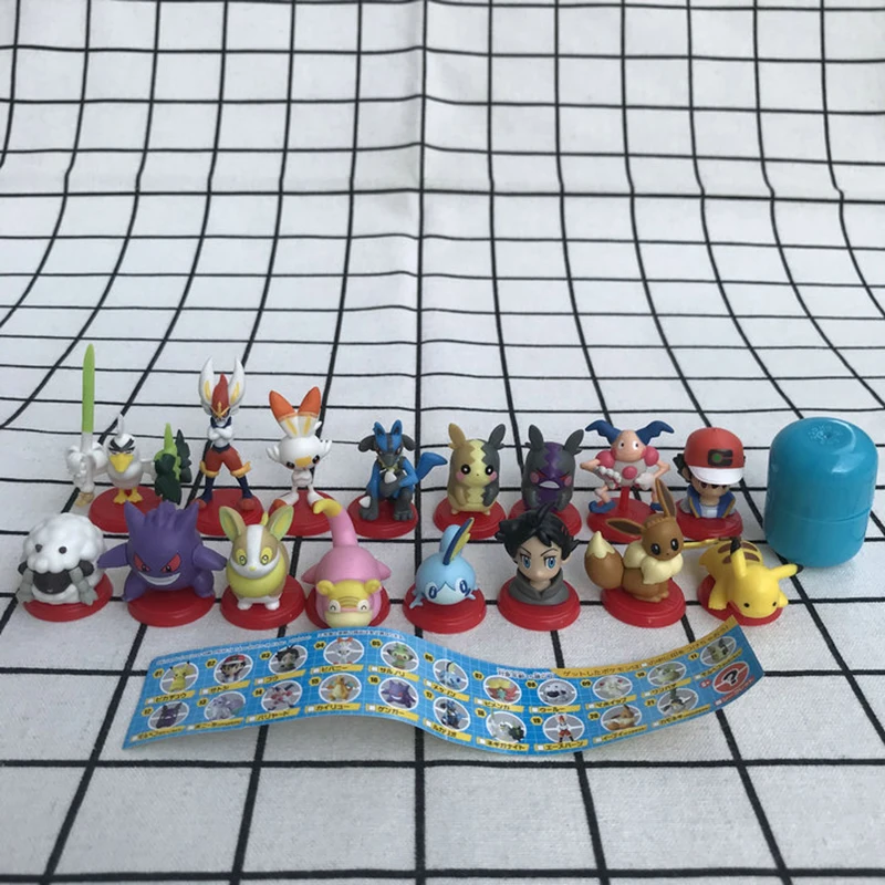 

Genuine Furuta Chocolate Egg Food Play Slowpoke Pikachu Pokemon Assembled Capsule Finished Product Figure Gacha Toys