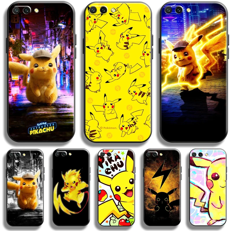 

Cute Pikachu Anime Pokemon Case For Huawei Honor 10X 9X Lite Pro For Honor 10 10i 9 9A Phone Case Soft Carcasa Liquid Silicon