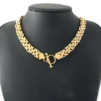 fashion vintage stainless steel jewelry chains link necklace for man woman gold silver color plated high quality ncazatci