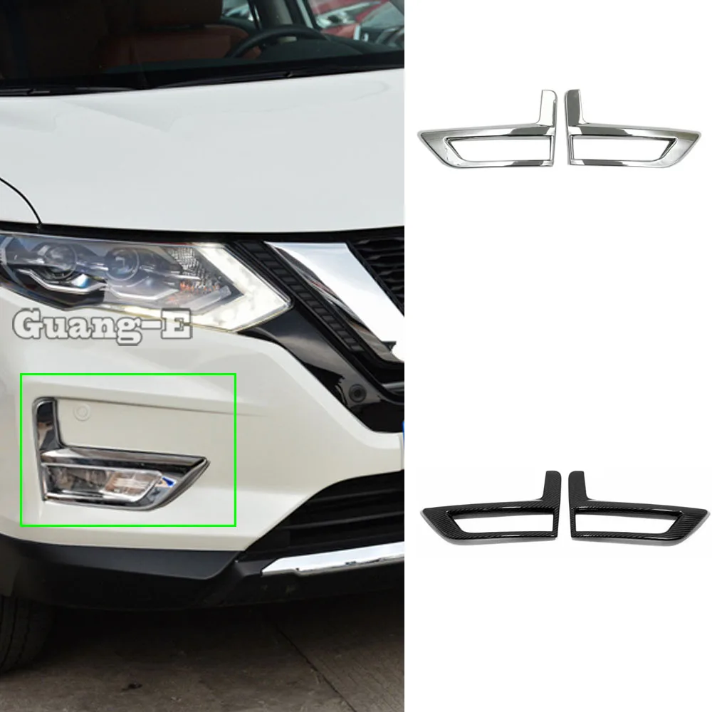 Car Cover Detector ABS Chrome Front Fog Light Lamp Trim Frame 2pcs For Nissan X-Trail Xtrail T32/Rogue 2017 2018 2019 2020 Car Cover Detector ABS Chrome Front Fog Light Lamp Trim Frame 2pcs For Nissan X-Trail Xtrail T32/Rogue 2017 2018 2019 2020