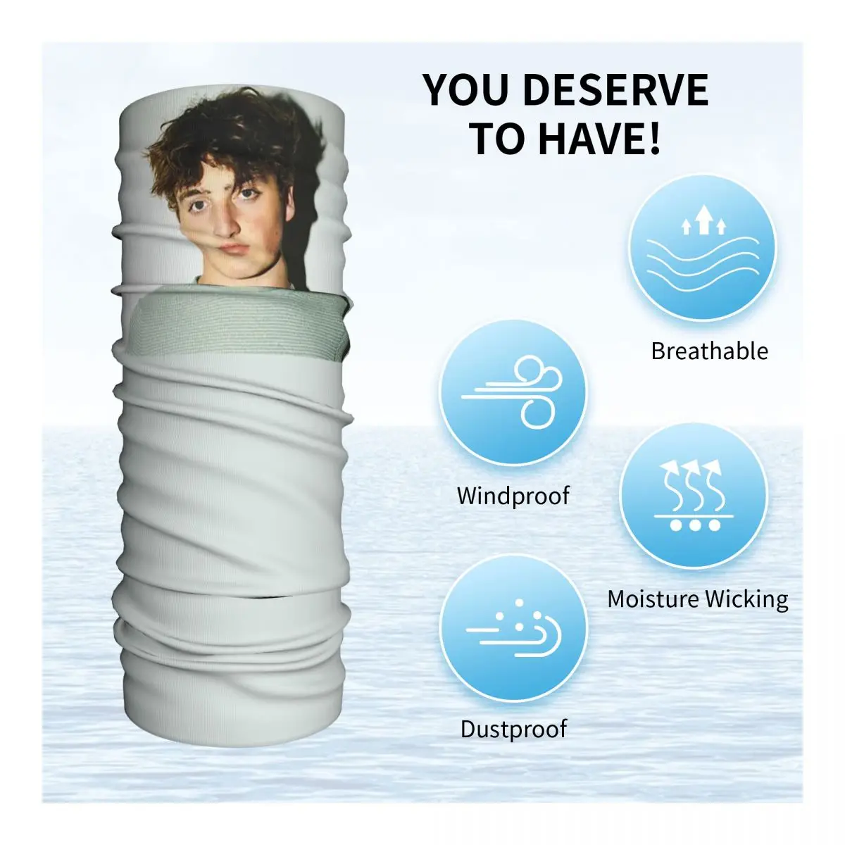 Бандана Benson Boone маска с принтом шарф многофункциональная Балаклава для бега