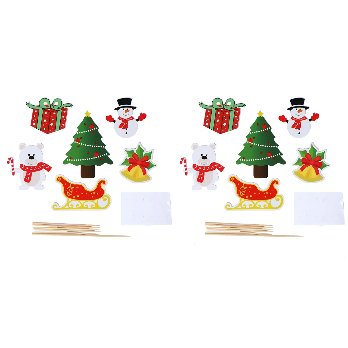 

Christmas Cupcake Snowman Toppers Picks Cocktail Topper Cake Gift Favor Party Holidayflags Tree Toothpicks Appetizers Birthday