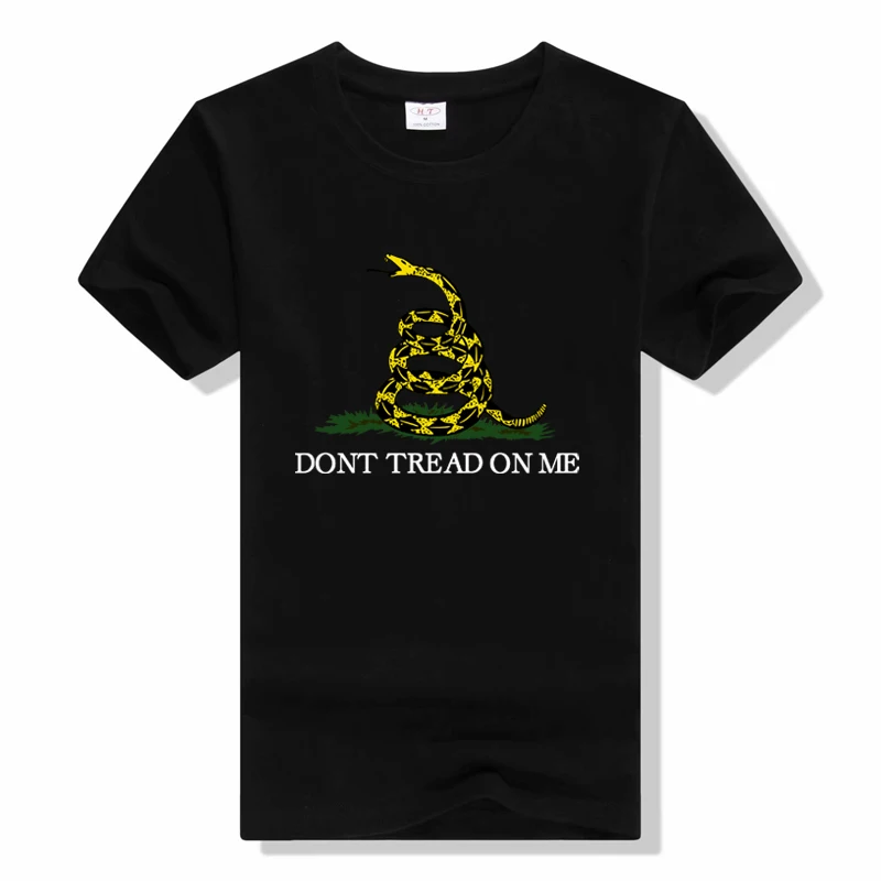 

My Rights Don't End T-Shirts Men Women T Shirt Don't Tread on Me Tee Shirt Rattle Snake Gadsden Flag Clothes Crew Neck Tshirt