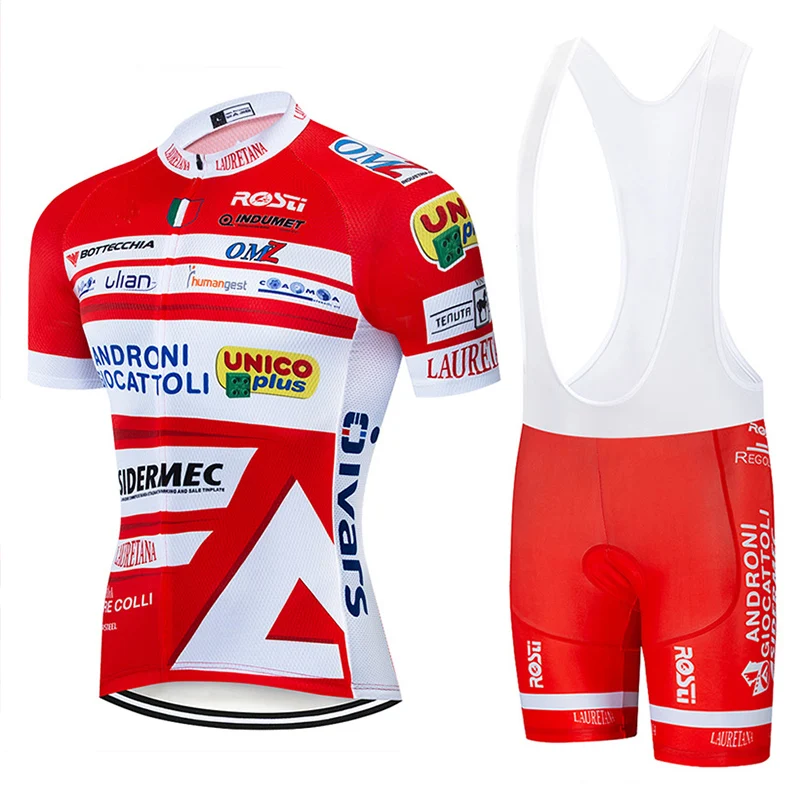 Team Androni Giocattoli Cycling Bib Set MTB Jersey Italy Bicycle Clothing Summer Road Bike Shirt Mens Short Maillot Sport Outfit