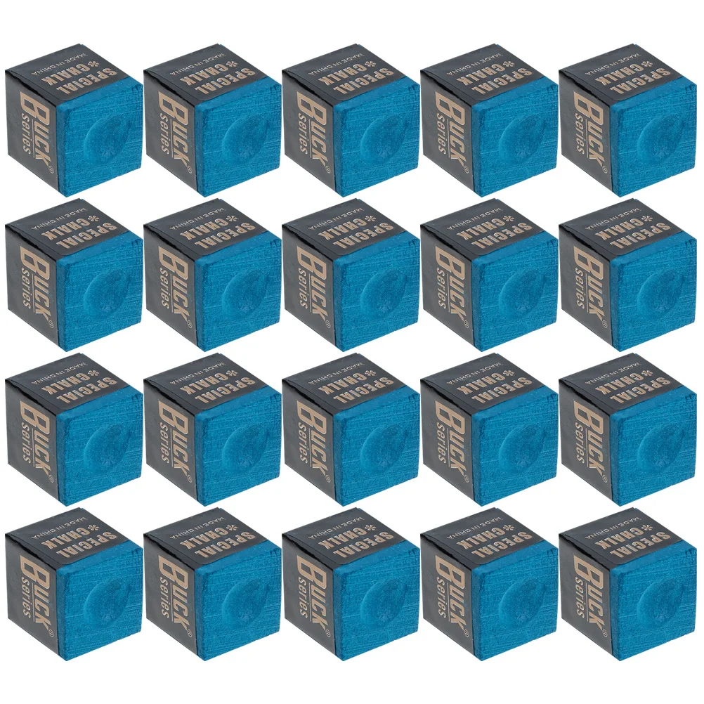 

24 Pcs Powdered Pool Cue Club Supplies Oily Rod Chalk Accessories Stick Chocolate Billiard Cubes