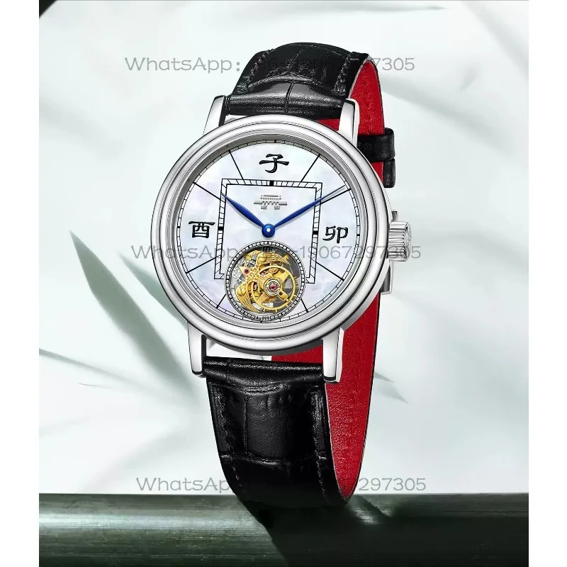 Фото Механические часы Hanfeng Tourbillon с ручным заводом, мужские, футбольные, золотые, подарок для мужчин. №3