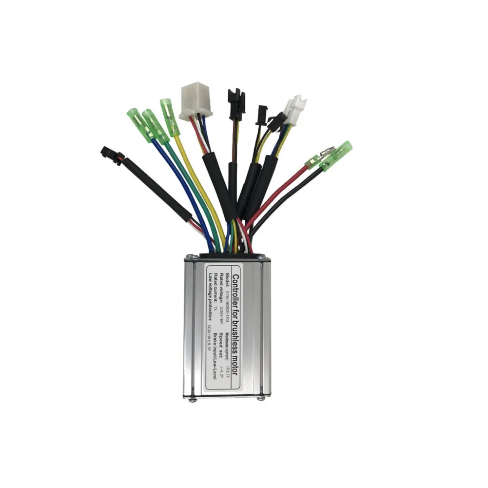 

Brushless Motor Controller 200g 250-350W Ebike 1-4.2V 10-13cm 6-FET Square Wave 85*53*32mm DC30/40±0.5V DC36V/48V