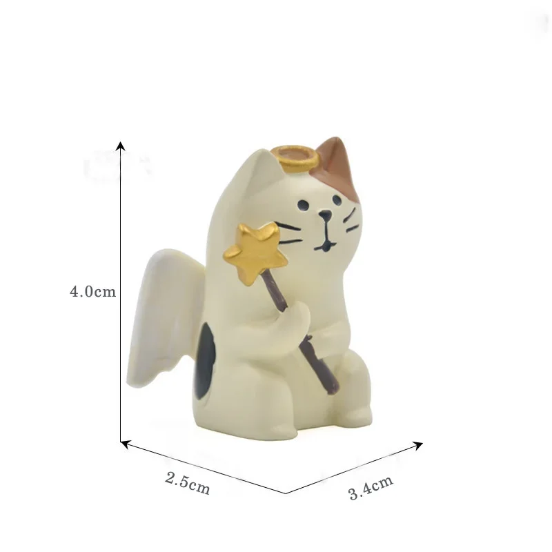 

Фигурка кошки Zakka Angel Devil Decole из смолы