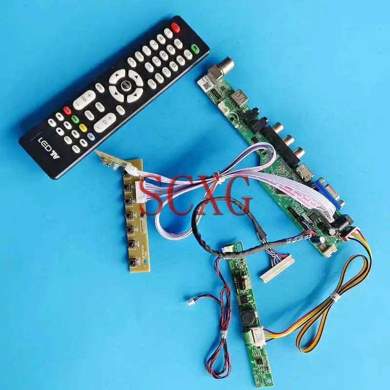 

TV Analog Monitor Matrix Controller Board Fit LM230WF5 LM230WFA 1920*1080 VGA AV USB RF LVDS 30 Pin HDMI-Compatible DIY Kit 23"