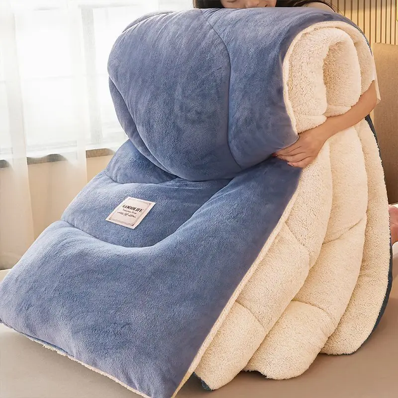 

Плюшевое Толстое Зимнее Одеяло, бархатное двухстороннее одеяло, двойное очень теплое шерстяное одеяло, утолщенное мягкое одеяло, простыни, одеяло